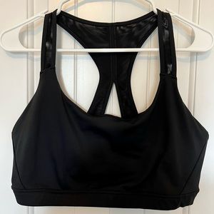 Athleta Black Sports bra XL D-DD